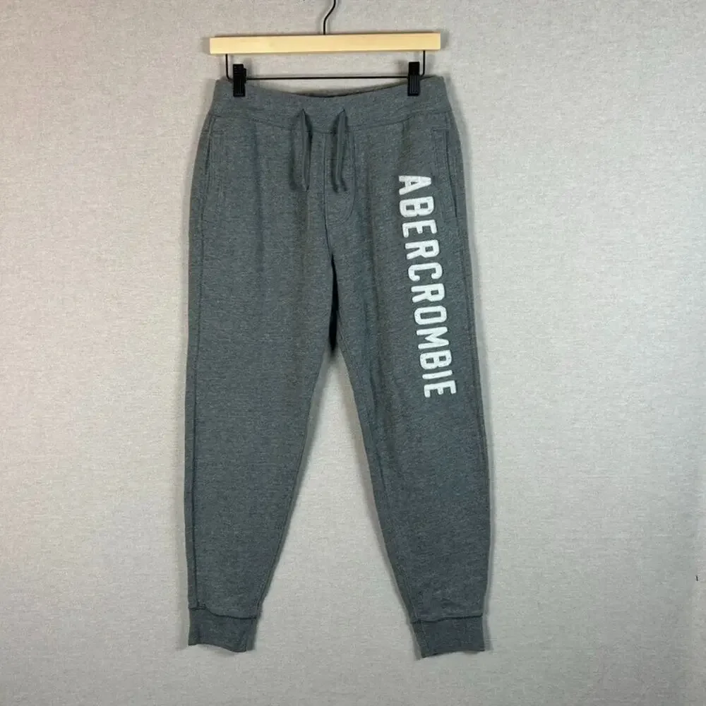Abercrombie & Fitch Womens Gray Sweatpants Size‎ XS Spell Out Preppy Joggers
